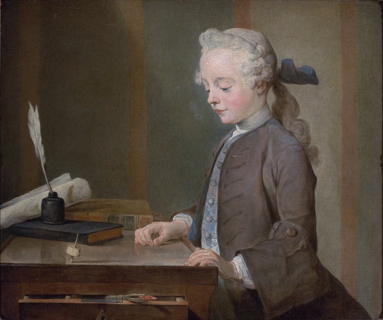 Porträt von Auguste Gabriel Godefroy von Jean Baptiste Simeon Chardin