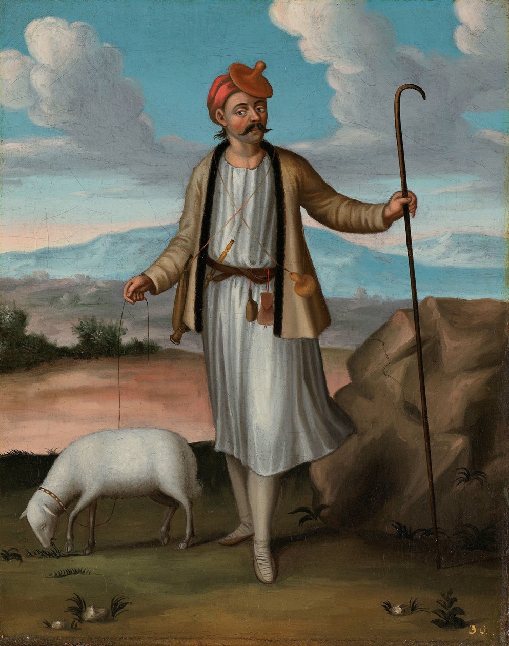 Albanischer Hirte von Jean Baptiste Vanmour (workshop of)