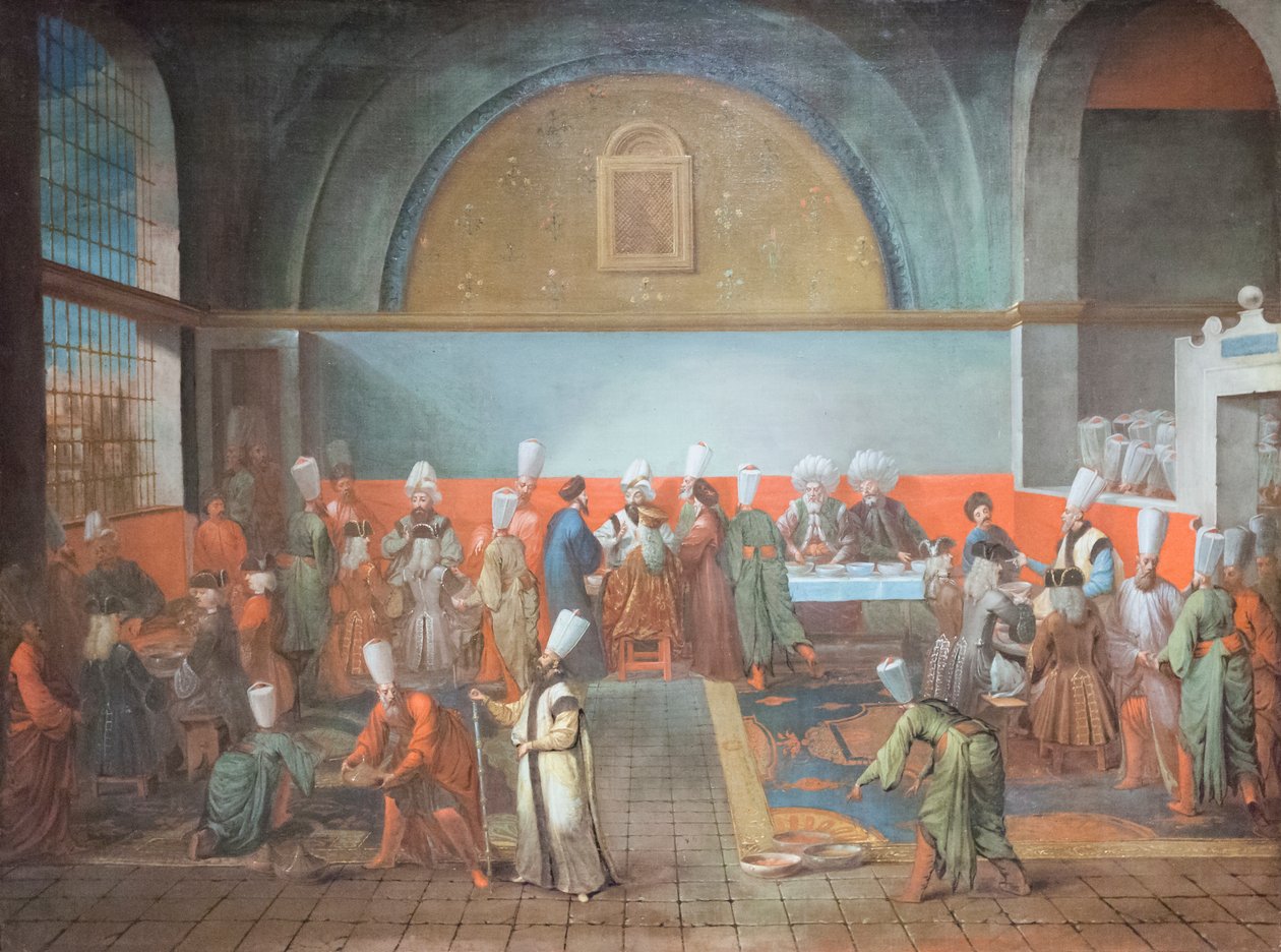 Dinner im Palast zu Ehren eines Botschafters von Jean Baptiste Vanmour