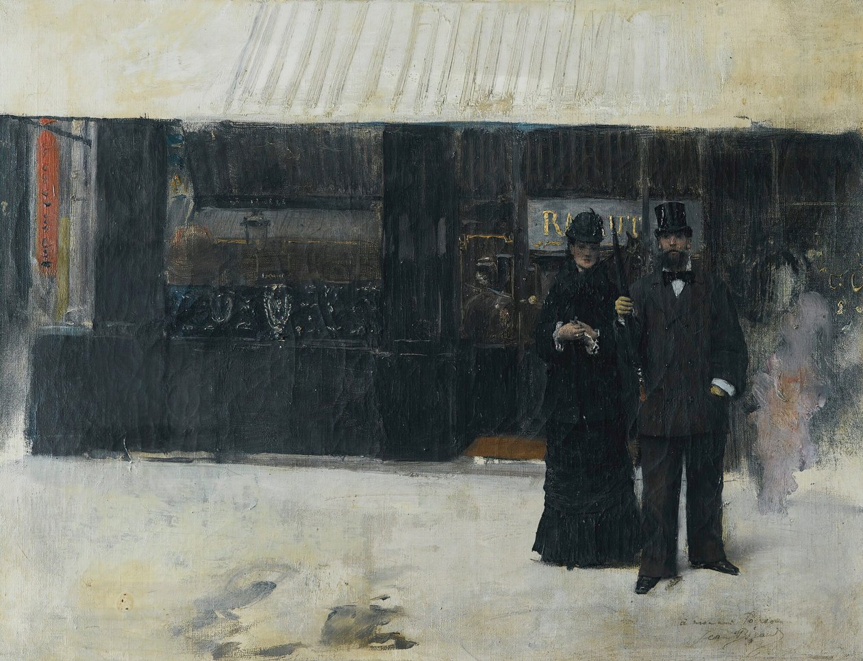 Paar vor einem Juweliergeschäft von Jean Beraud