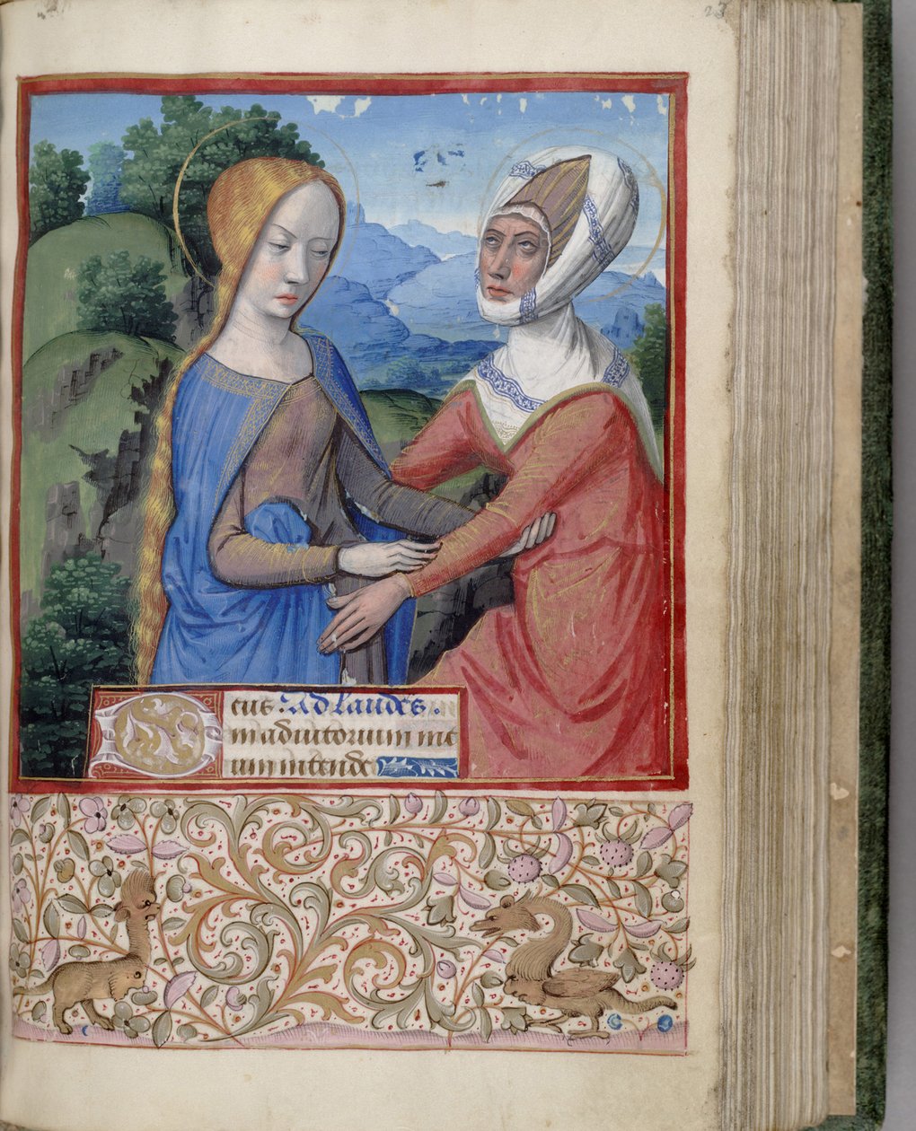Das Stundenbuch der Visitation, 1485-1499 von Jean Bourdichon