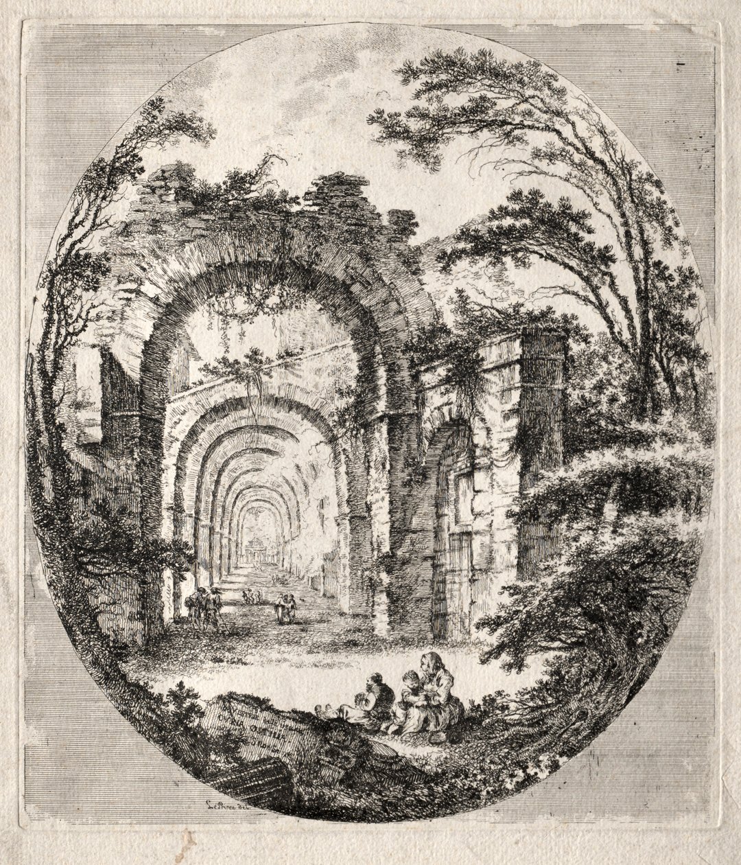 Antike Ruinen, 1756 von Jean Claude Richard de Saint Non