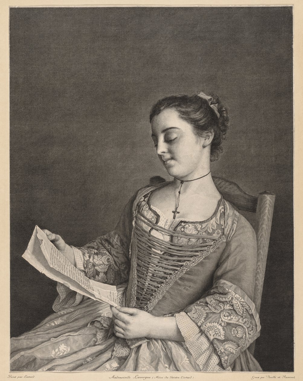 Mademoiselle Lavergne von Jean Daullé