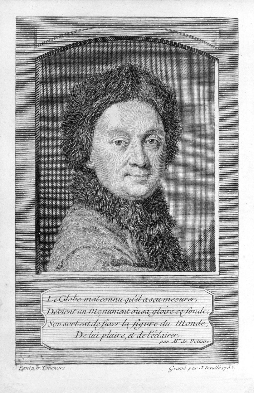 Pierre-Louis Moreau de Maupertuis, Astronom von Jean Daullé
