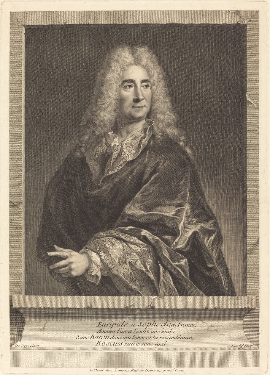 Michel Baron von Jean Daullé after François de Troy