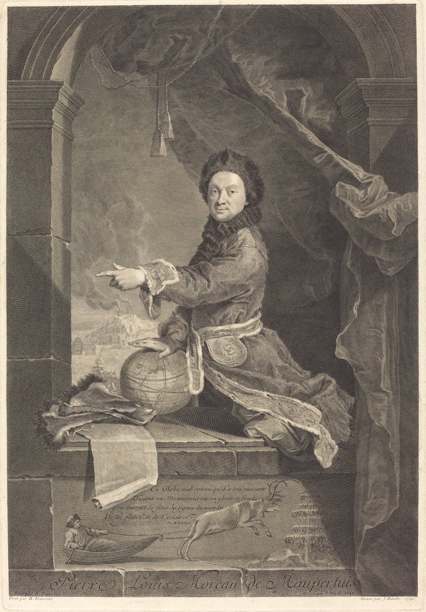 Pierre Louis Moreau de Maupertuis von Jean Daullé after Robert Levrac Tournieres