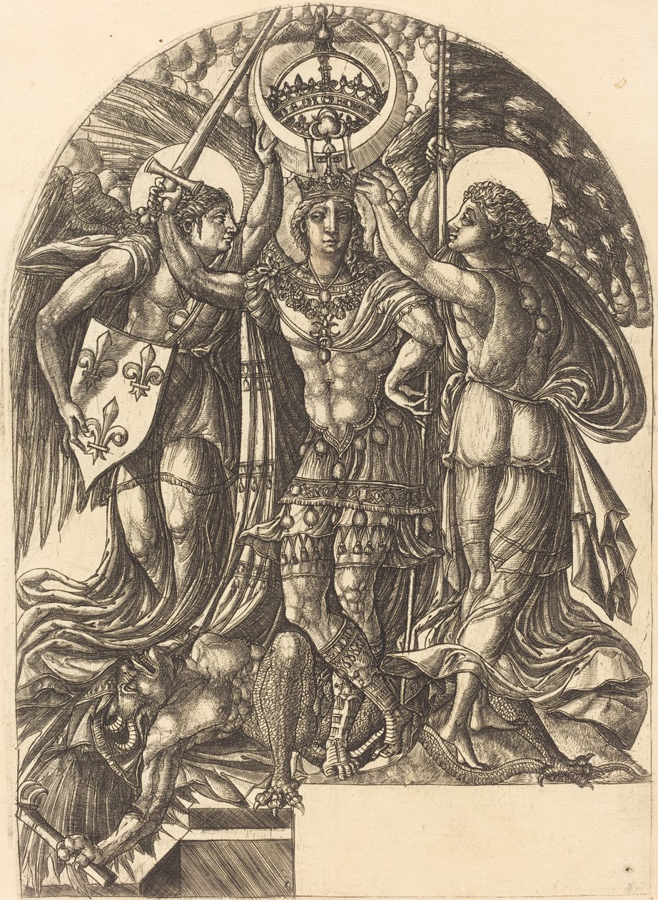 Heinrich II. als der siegreiche Erzengel Michael von Jean Duvet