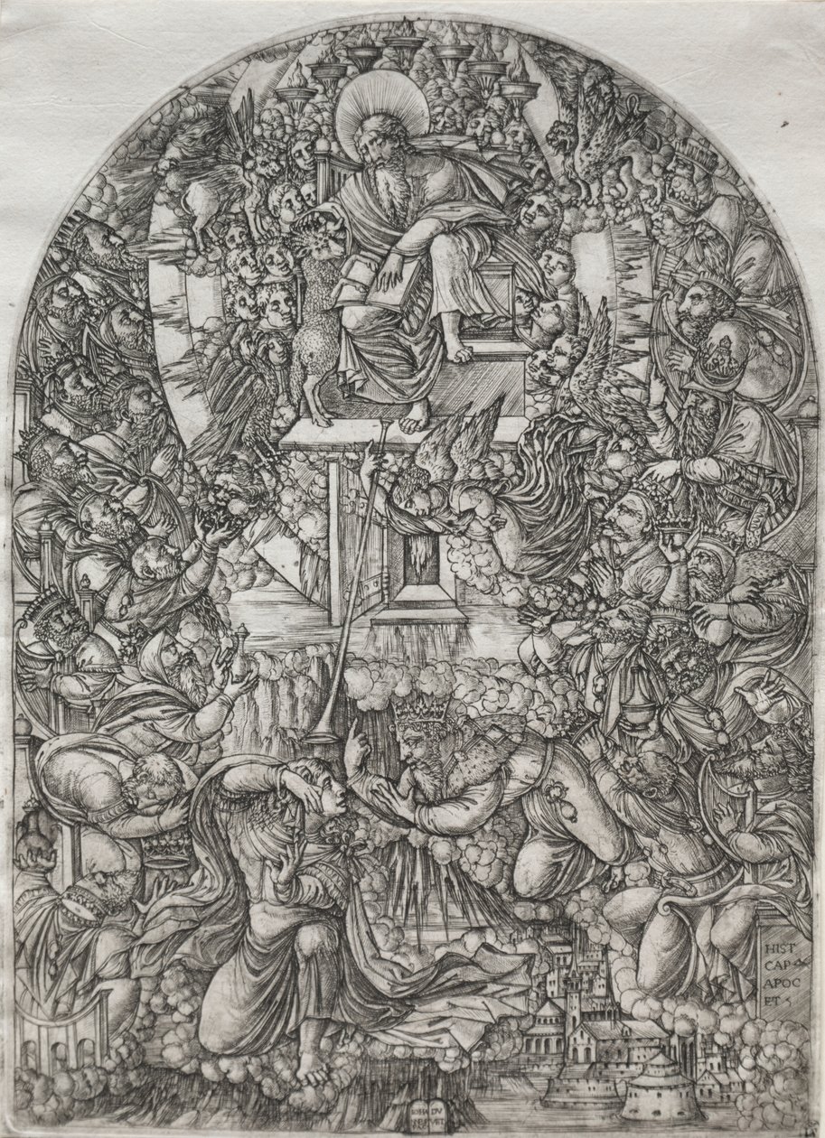 Die Apokalypse: St. Johannes wird in den Himmel gerufen von Jean Duvet