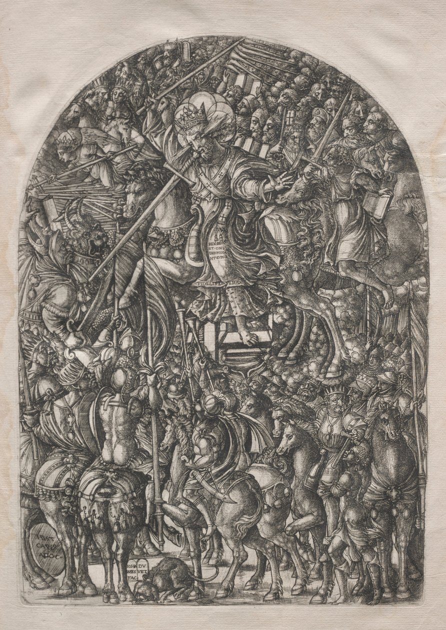 Die Apokalypse: Christus auf einem weißen Pferd, 1546-1556 von Jean Duvet