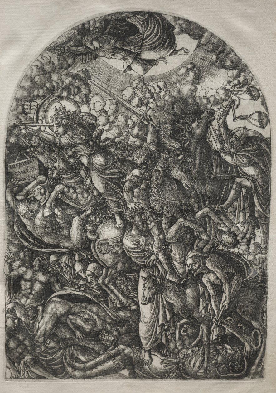 Die Apokalypse: St. Johannes sieht die vier Reiter von Jean Duvet