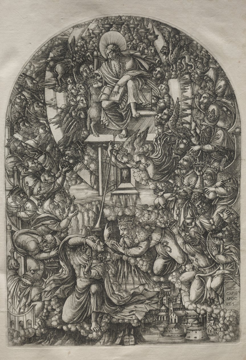 Die Apokalypse: St. Johannes wird in den Himmel gerufen, 1546-1556 von Jean Duvet