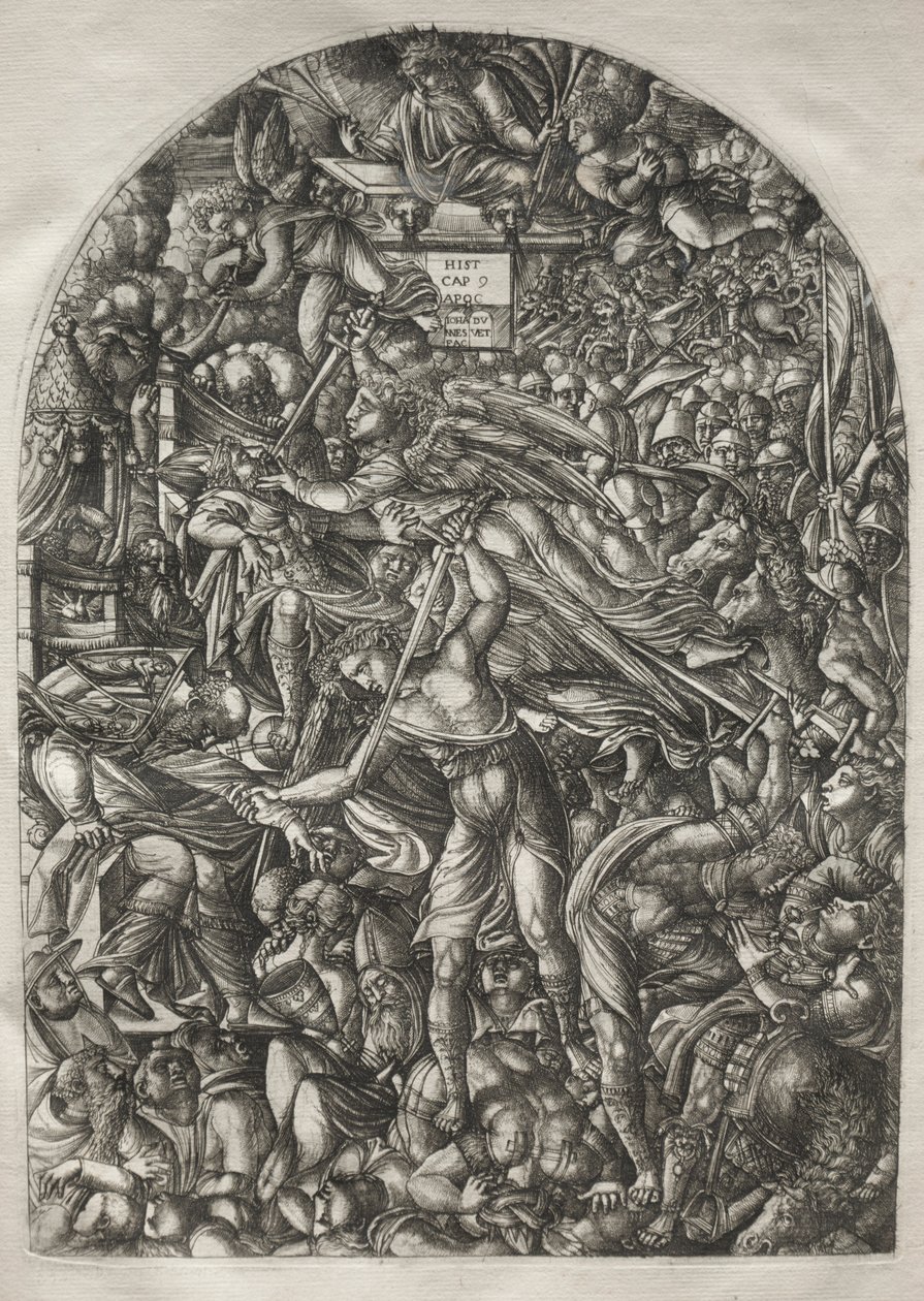 Die Apokalypse: Der Engel, der die sechste Posaune bläst, 1546-1556 von Jean Duvet