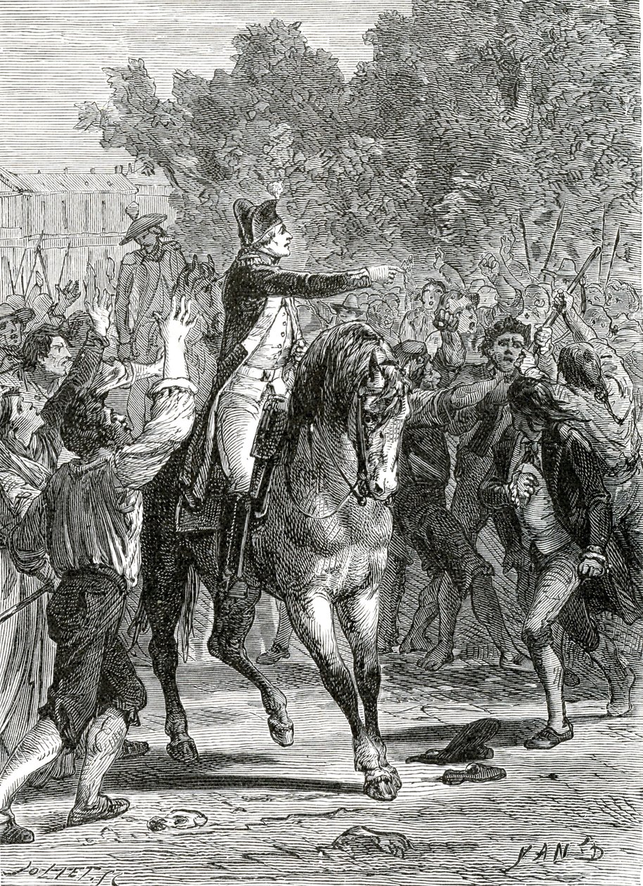General Lafayette, Französische Revolution von Jean Edouard (1824-99) Dargent