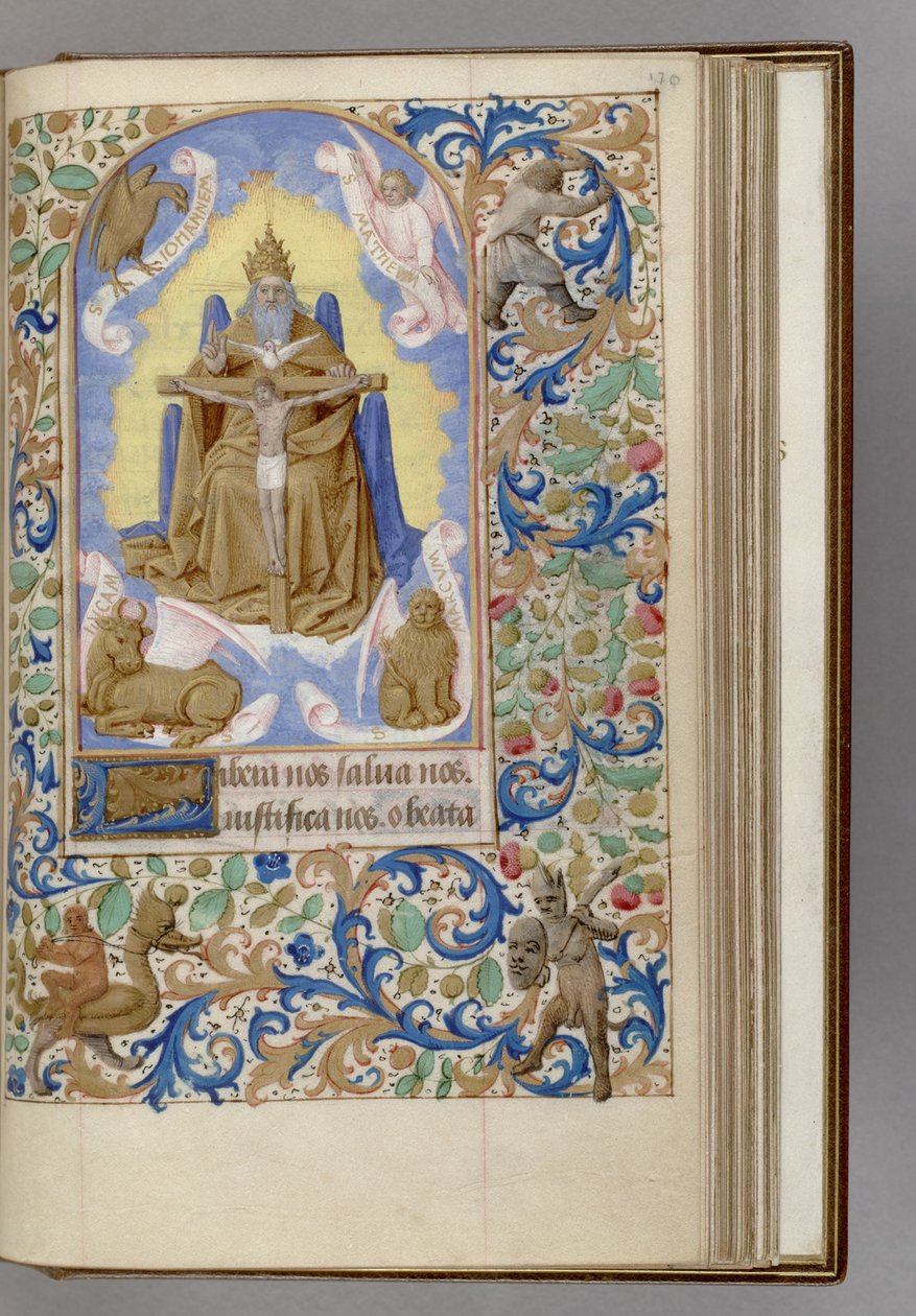 Gnadenstuhl Stundenbuch, 1450-1499 von Jean Fouquet