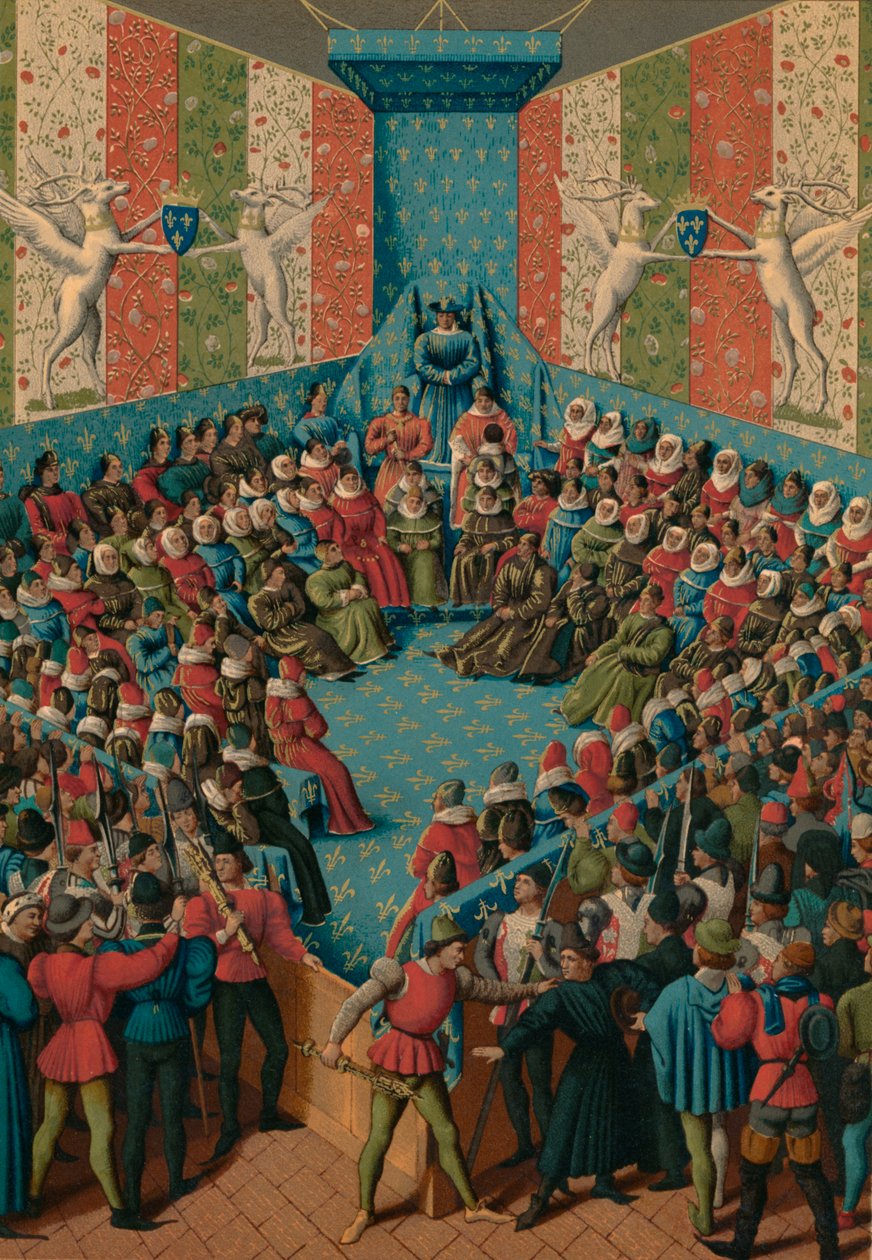 Urteil über Johann II. von Alençon von Jean Fouquet