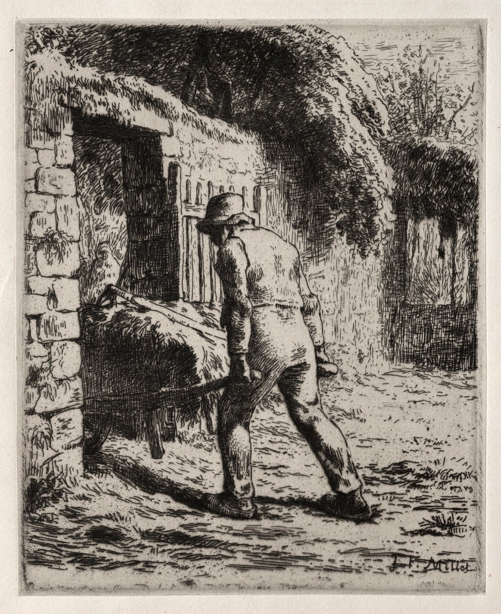 Bauer kehrt vom Misthaufen zurück von Jean Francois Millet