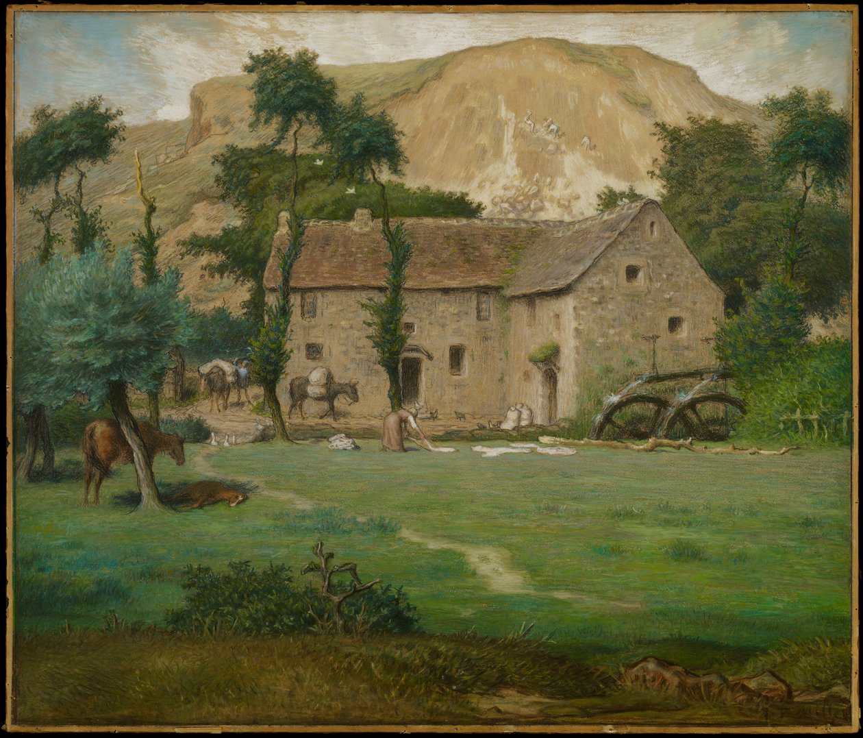 Das Bauernhaus, ca. 1867-69 von Jean Francois Millet
