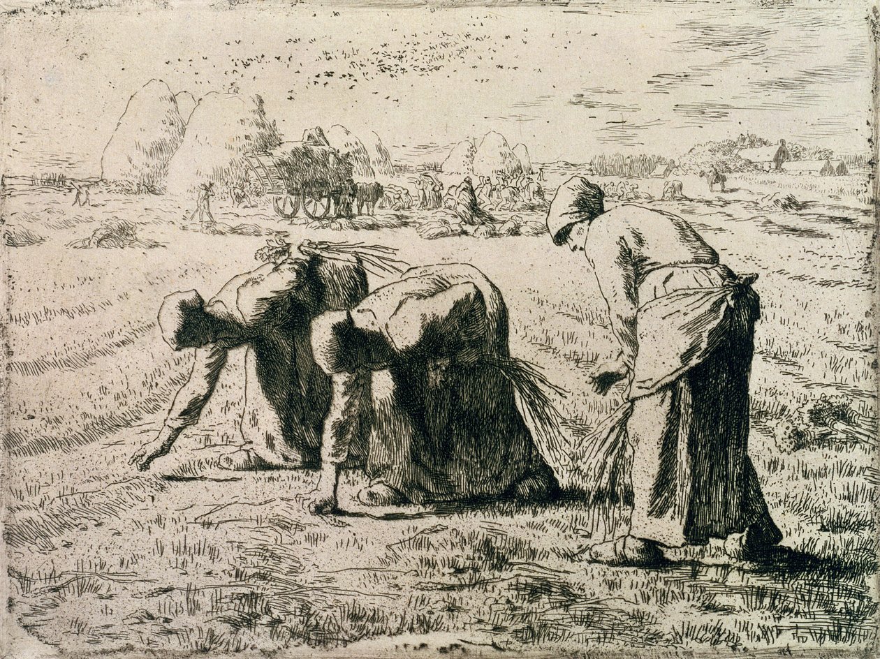 Die Ährenleserinnen, 1855 von Jean Francois Millet