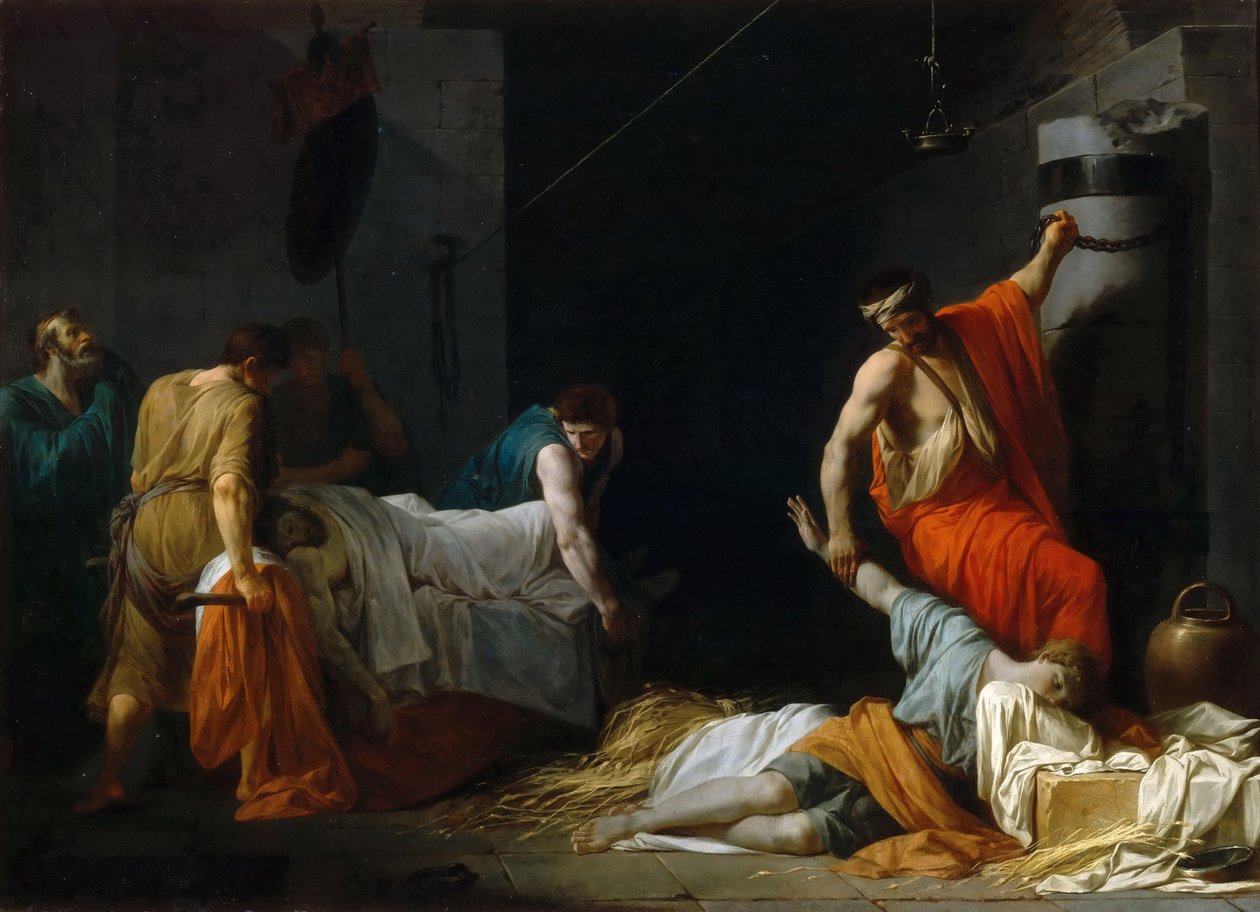Das Begräbnis von Miltiades von Jean François Pierre Peyron