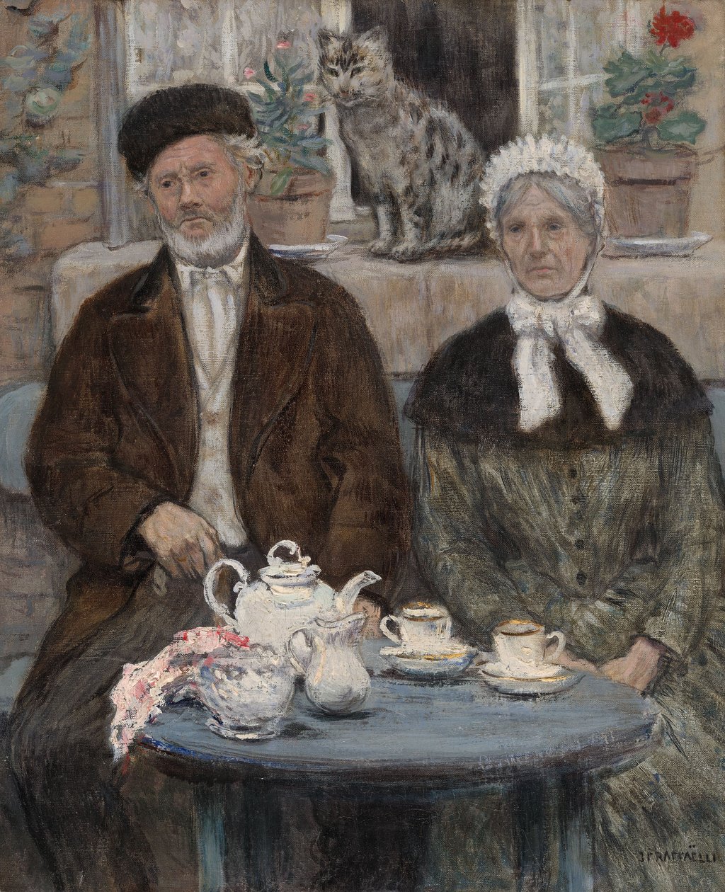 Nachmittagstee von Jean Francois Raffaelli