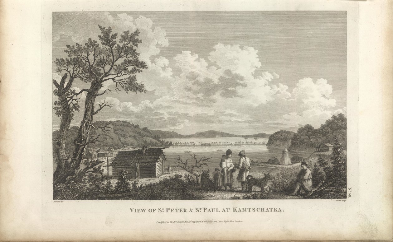Ansicht des Hafens von Petropavlovsk, 1780er Jahre von Jean Francois de Galaup La Perouse