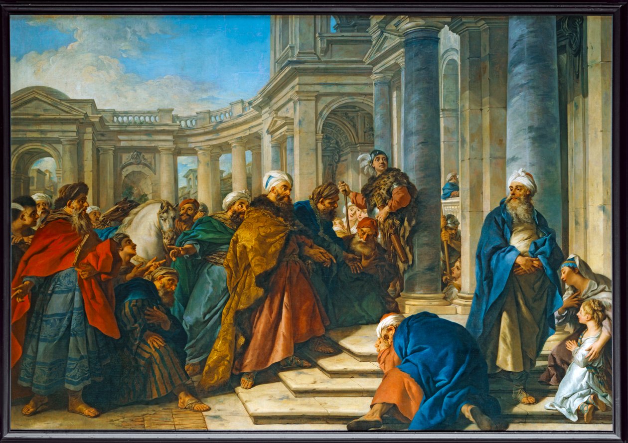 Die Verachtung des Mordechai gegenüber Haman von Jean François de Troy