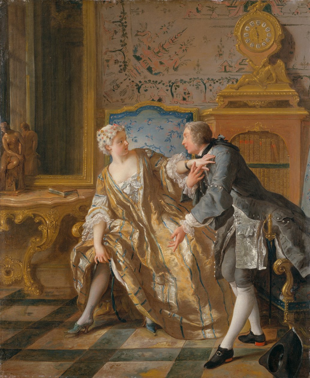 Das Strumpfband von Jean François de Troy