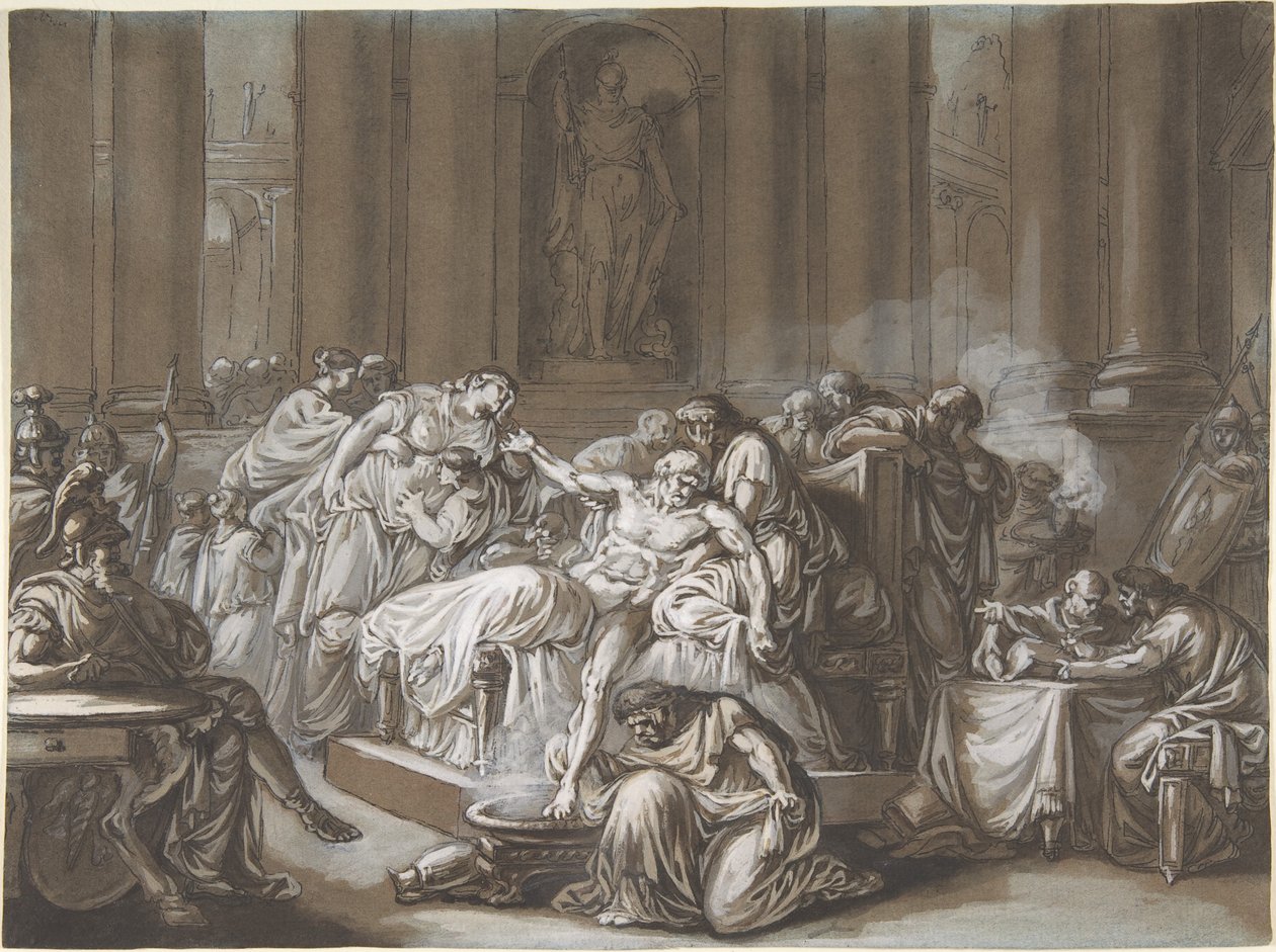 Der Tod des Seneca von Jean Guillaume Moitte