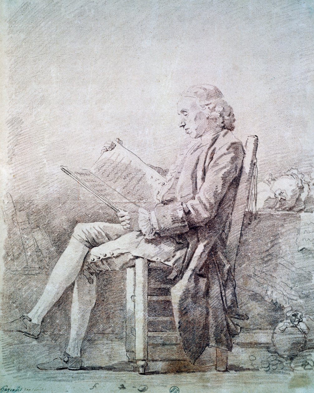 Porträt des Abtes von Saint Non von Jean Honore Fragonard