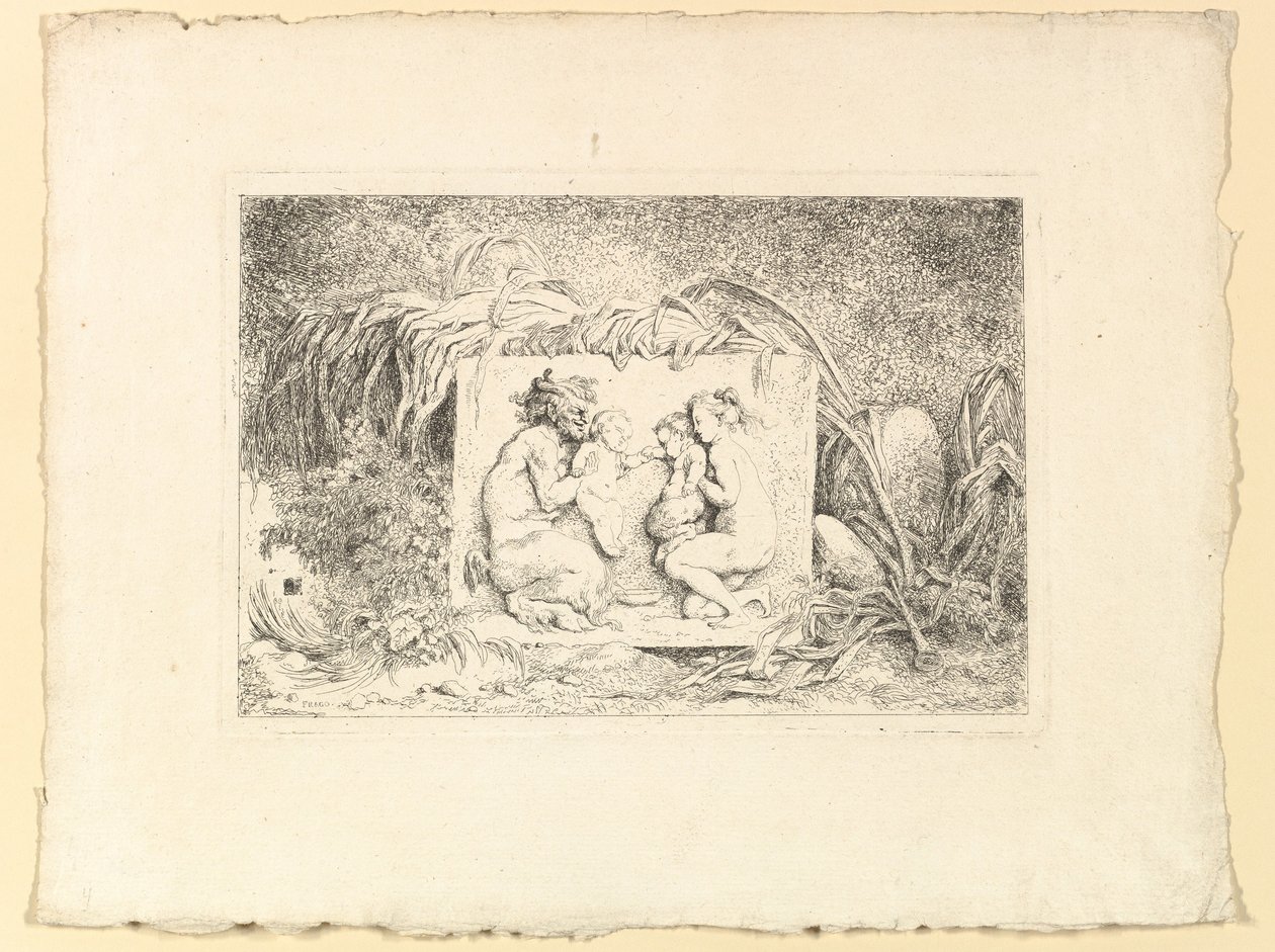 Die Familie der Satyrn, 1763 von Jean Honore Fragonard