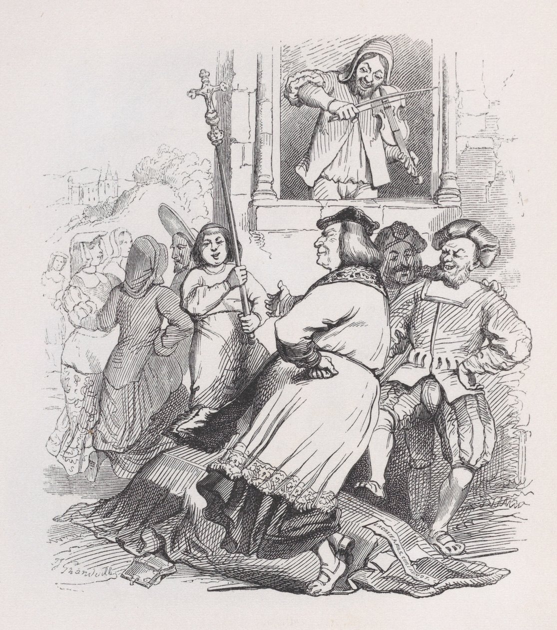Der Geiger von Meudon aus Die vollständigen Werke von Béranger von Jean Ignace Isidore Gérard