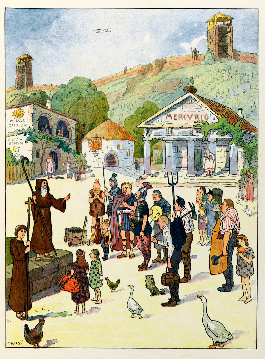 Die Geschichte des Elsass erzählt den Kindern; Christentum im Elsass von Jean Jacques (1873 1951) Waltz