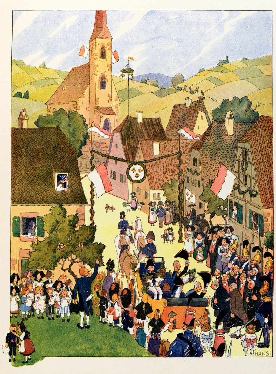 Die Geschichte des Elsass erzählt den Kindern: König Karl X. in Mülhausen von Jean Jacques (1873 1951) Waltz
