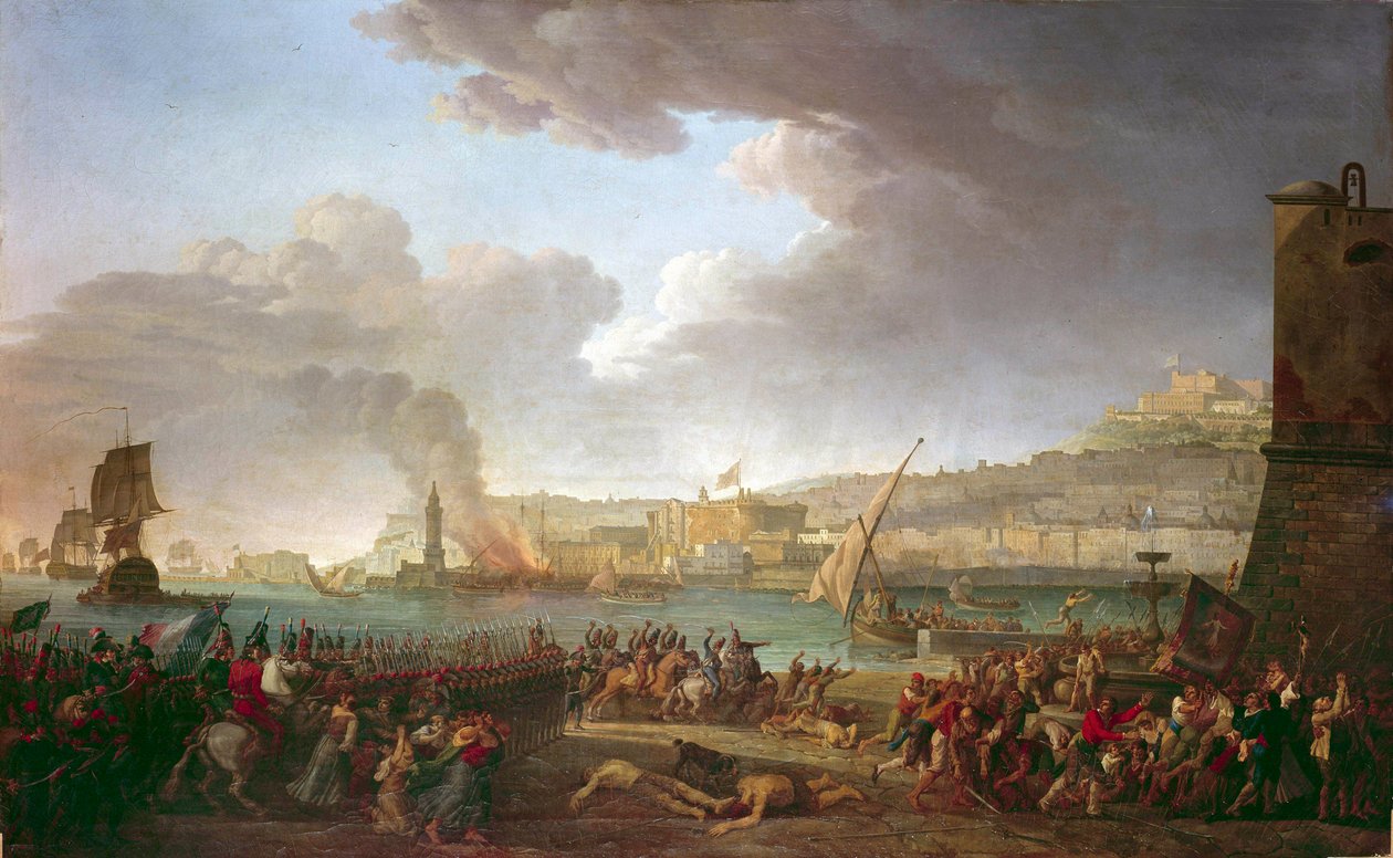 Einzug der französischen Armee unter General Championet in Neapel am 21. Januar von Jean Jacques Francois Taurel