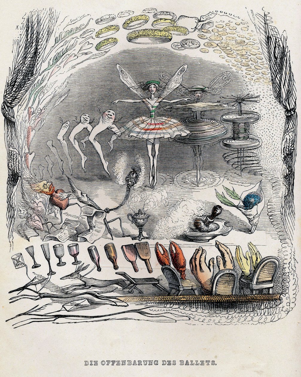 Die Offenbarungen des Balletts, 1840er Jahre von Jean Jacques Grandville