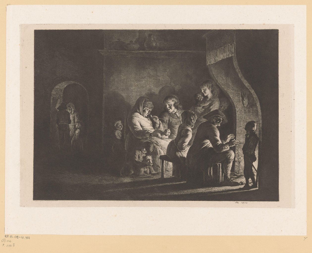 Bauernfamilie am Lagerfeuer von Jean Jacques de Boissieu