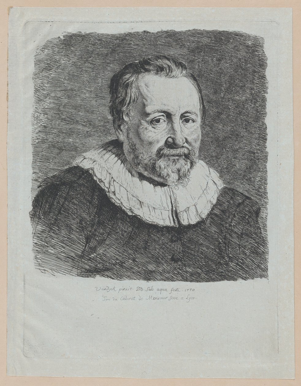 Porträt, nach Van Dyck, 1770 von Jean Jacques de Boissieu