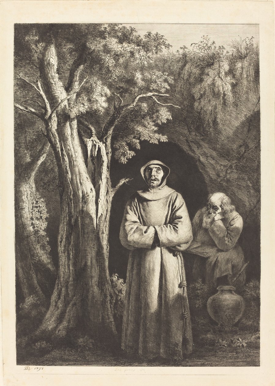 Wüstenmönche von Jean Jacques de Boissieu after Francisco