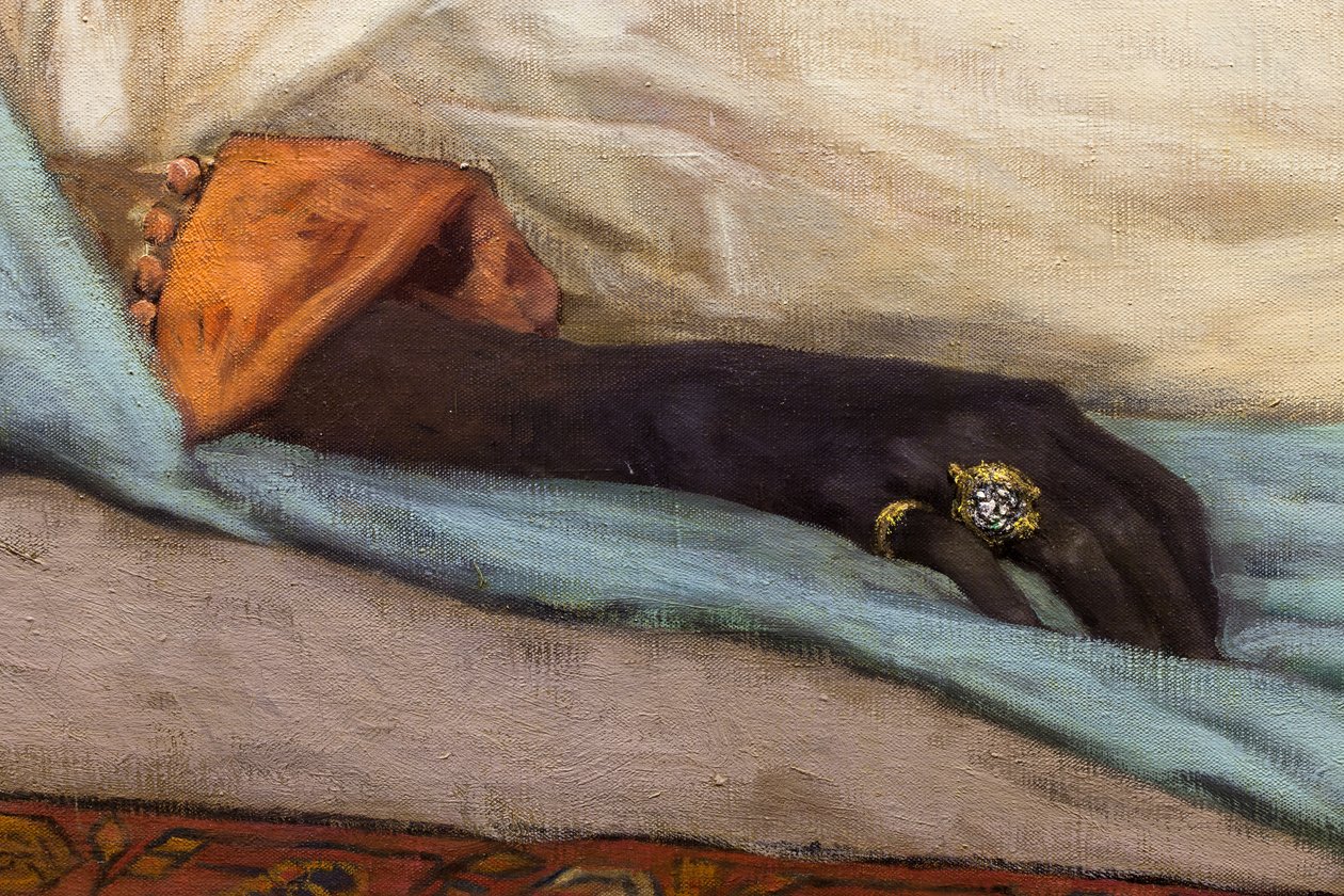 Der Tag der Beerdigung - Szene aus Marokko (Detail) von Jean Joseph Benjamin Constant