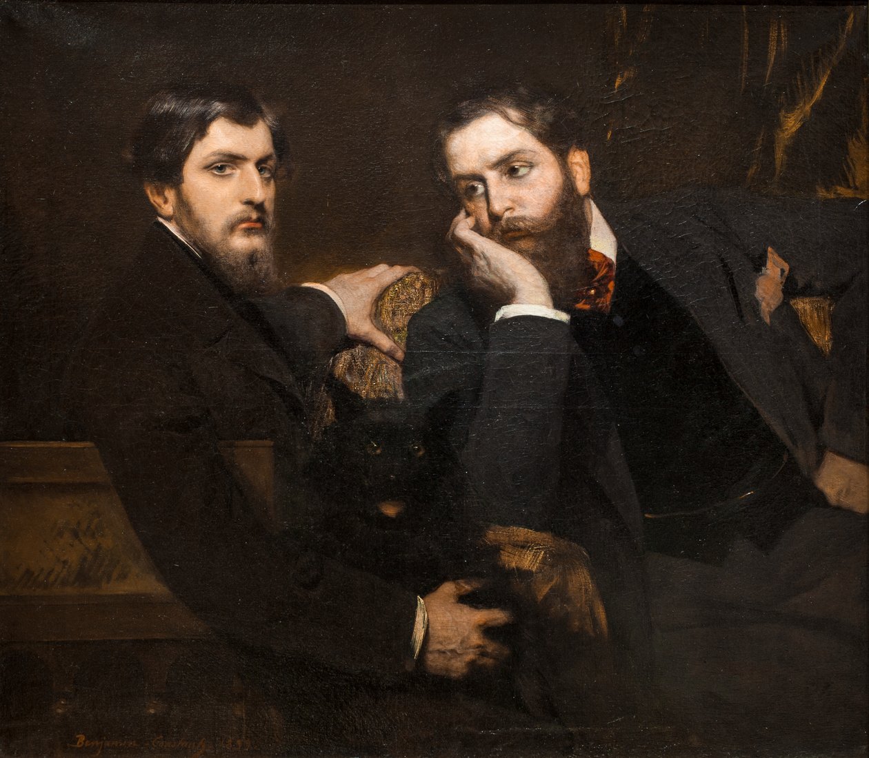 Porträt meiner zwei Söhne von Jean Joseph Benjamin Constant