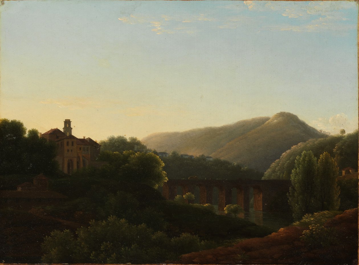 Die Brücke bei La Cava, Königreich Neapel von Jean Joseph Xavier Bidauld