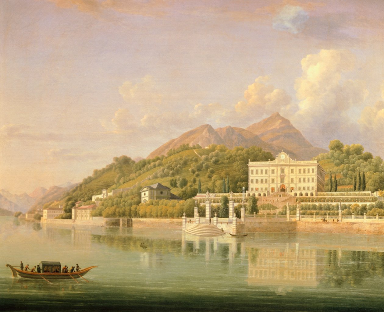 Blick auf die Villa Sommariva von Jean Joseph Xavier Bidauld