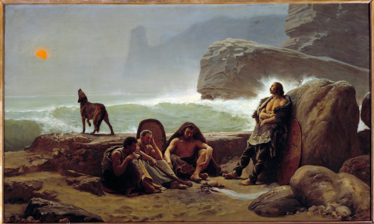 Gallische Wachen. Gemälde von Jean Jules Antoine Lecomte Du Nouy (1842-1923) von Jean Jules Antoine Lecomte du Nouy