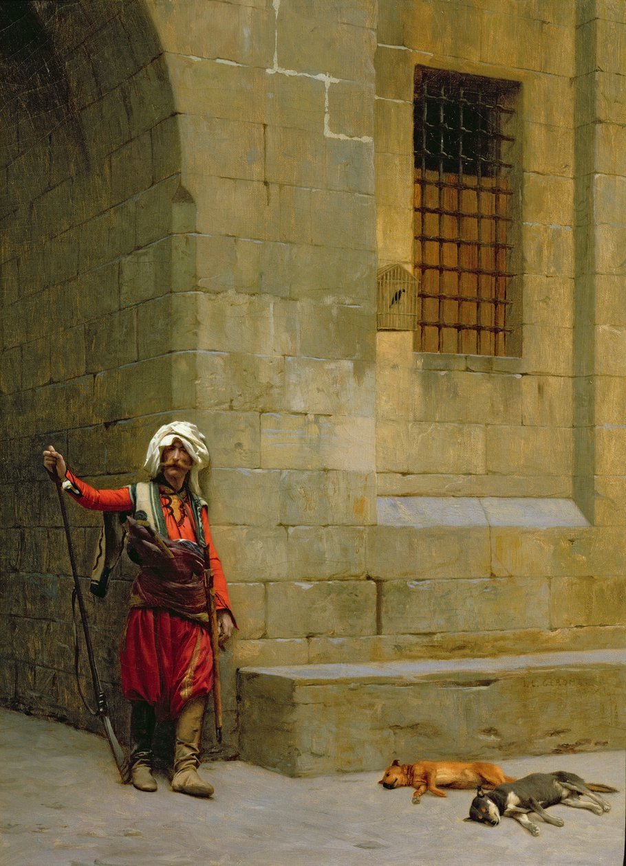 Arnaut und Hunde von Jean Leon Gerome