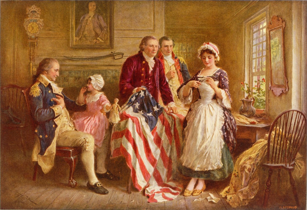 Betsy Ross 1777 von Jean Leon Gerome Ferris