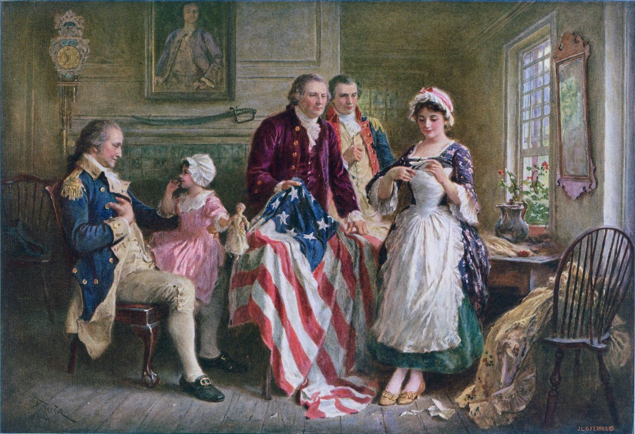 Betsy Ross 1777 von Jean Leon Gerome Ferris