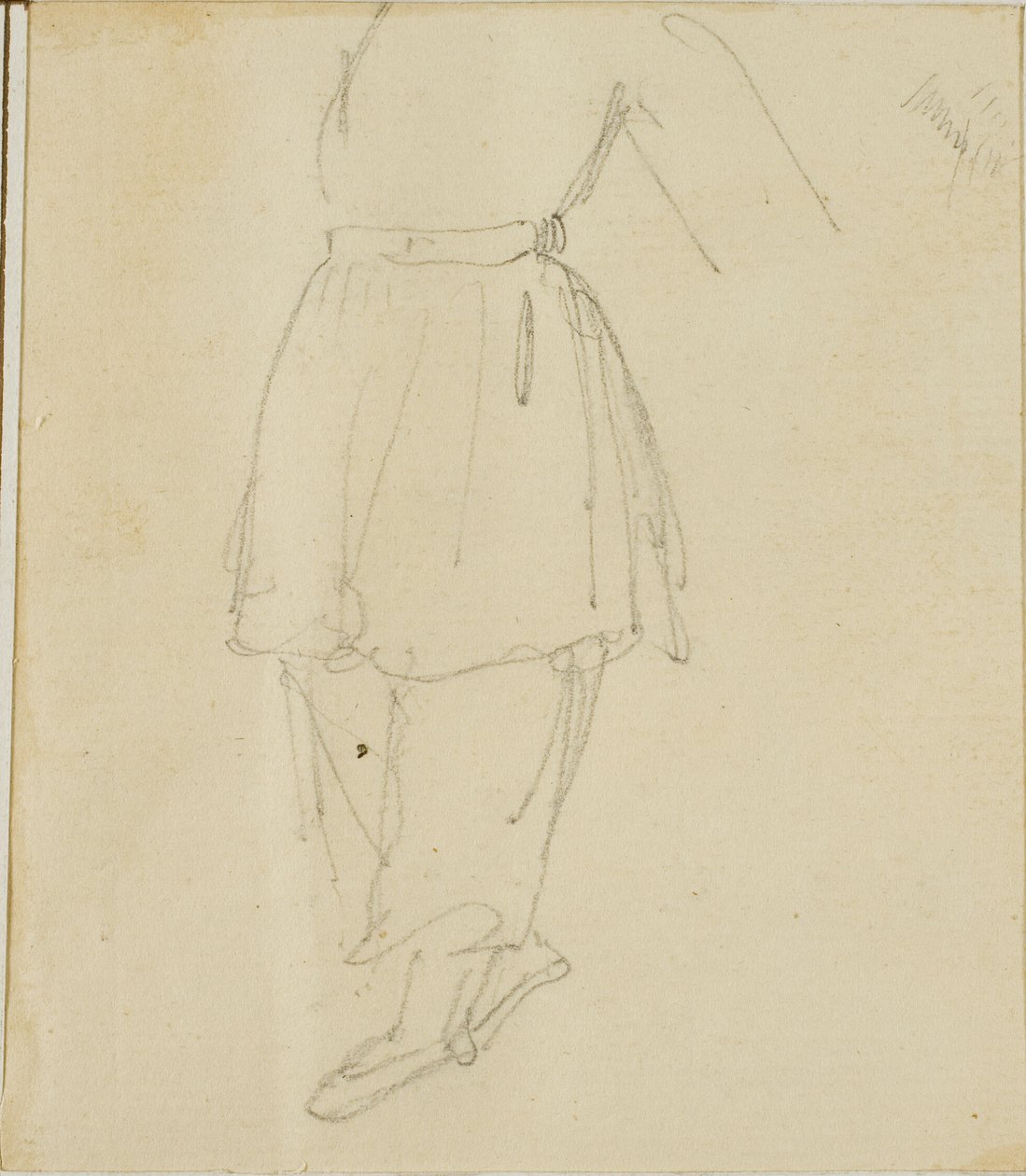 Unterer Teil einer Figur in Arbeitskleidung von Jean Louis André Théodore Géricault