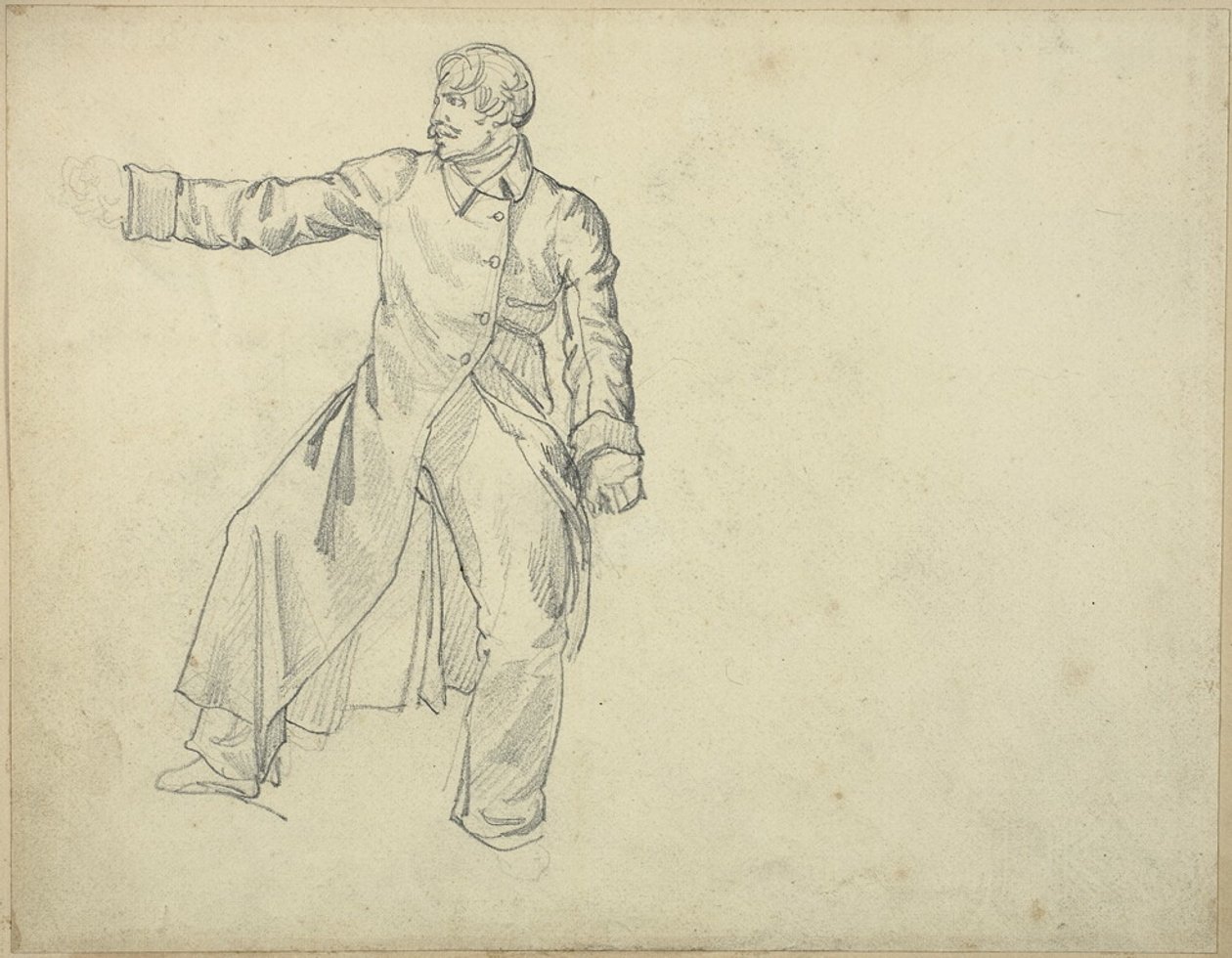 Studie eines Artilleristen von Jean Louis André Théodore Géricault