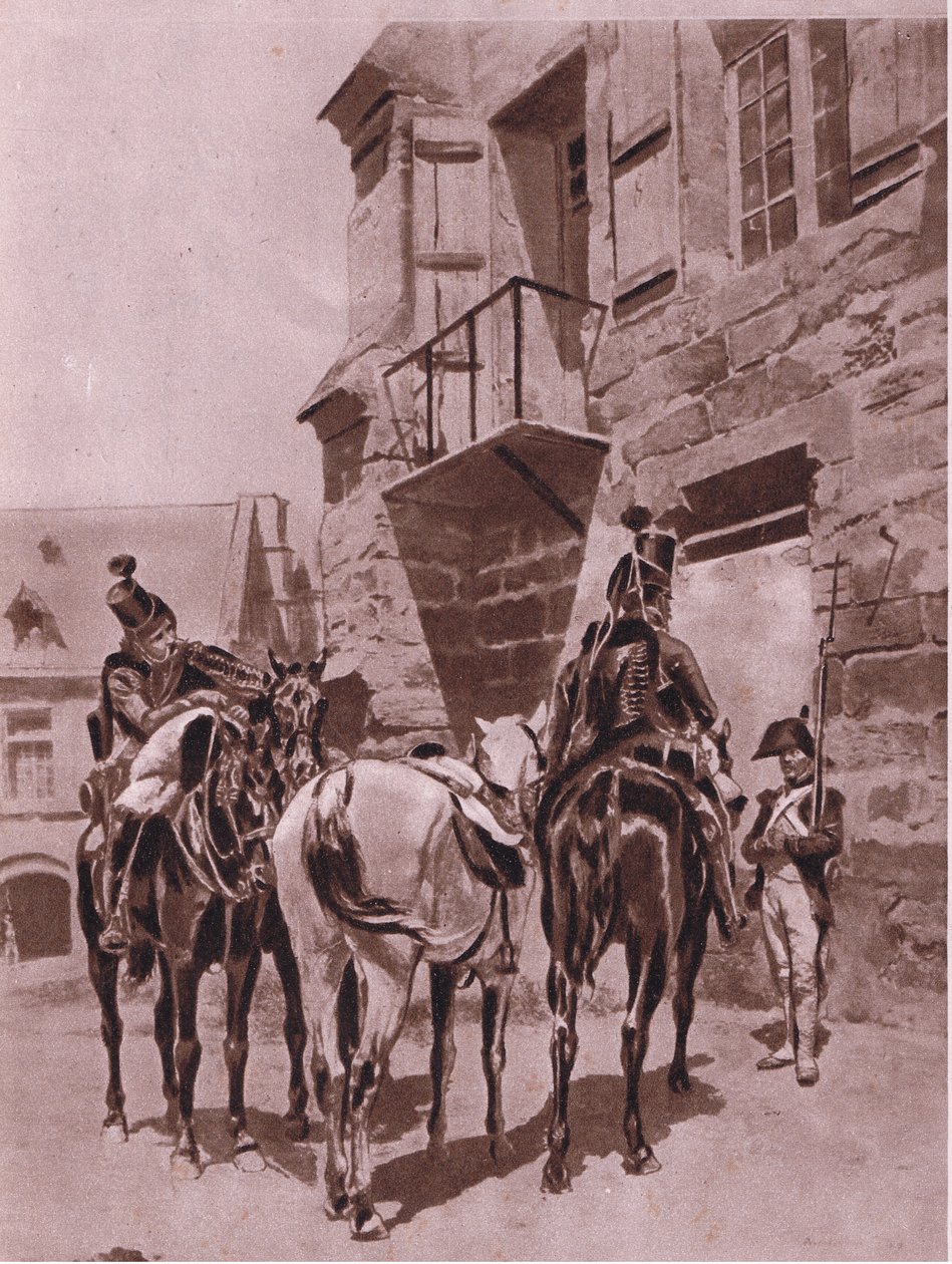 Befehle erhalten, Illustration aus Cassells Romance of Famous Lives, ca. 1940 von Jean Louis Ernest Meissonier