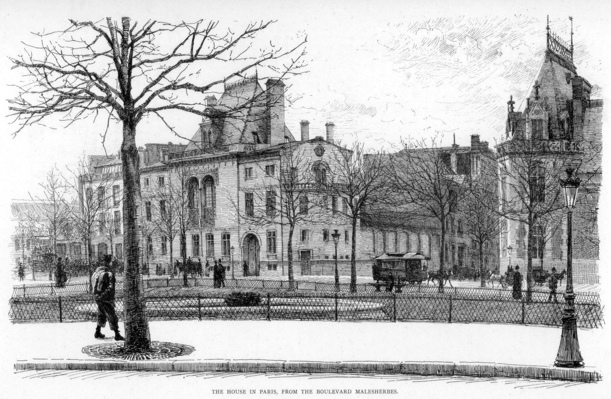 Das Haus in Paris, vom Boulevard Malesherbes von Jean Louis Ernest Meissonier
